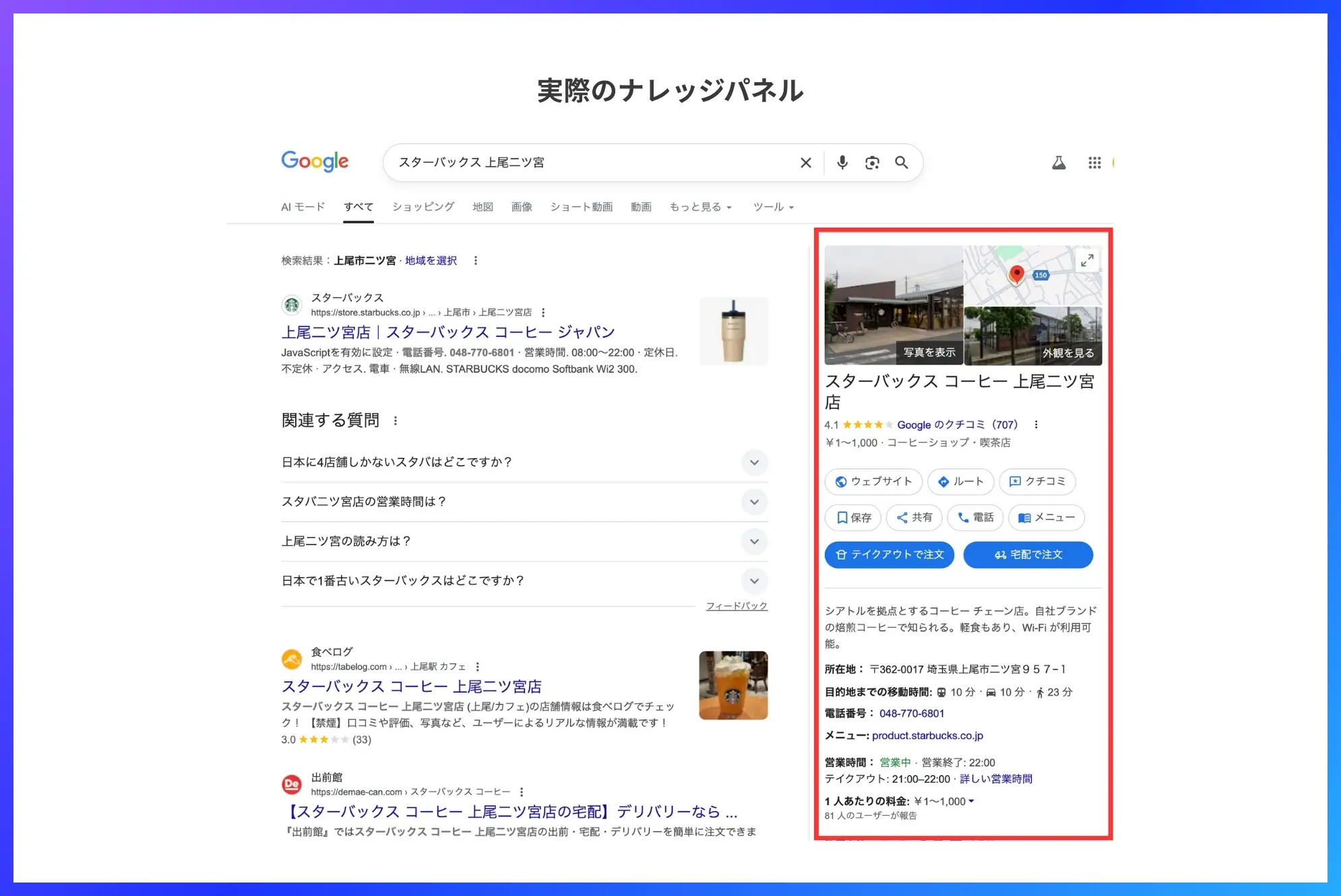 ナレッジパネルとは